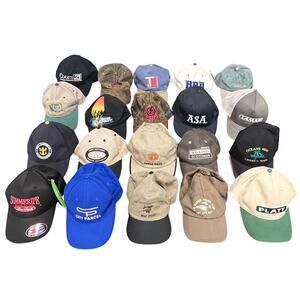 Lot of 20 Used Hats Caps Mixed Brands Promo Agriculture Regional Reseller Bundle